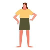 Isolated woman cartoon vector design