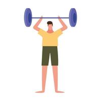 Man lifting weight vector design