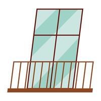 Isolated window on vector design