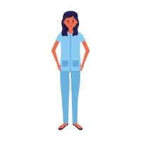 Female doctor with uniform vector design