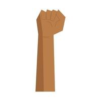 Black lives matter fist hand up vector design