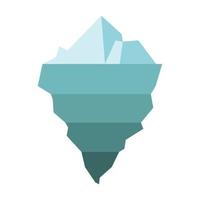 diseño de vector blanco iceberg aislado