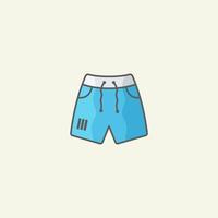Ilustración de vector de pantalones de playa