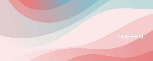 Soft dynamic pink screen wallpaper template background vector