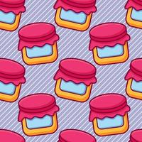 jam jar seamless pattern illustration vector