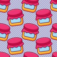 jam jar seamless pattern illustration vector