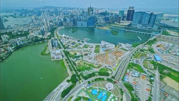 time-lapse della città di macao in cina video