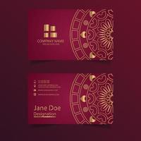 Corporate Royal Business Card Template vector