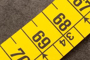 Centimeter on a tape measure photo