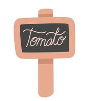 tomato poster icon vector