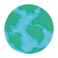 planet earth isolated vector