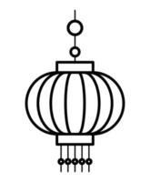 icono de adorno chino vector