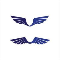 Black wing logo symbol for a professional designer vector