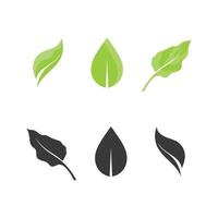 Diseño de icono de vector de árbol y hoja logotipo de concepto ecológico