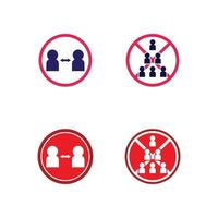 health logo care, medical, medicine, meditation and hospital design icon vector social distancing