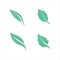 nature Logos of green Tree leaf ecology vector