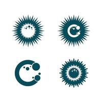 virus corona virus vector and mask design logo viral