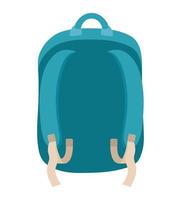 backpack for travel vector