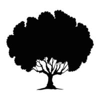 tree silhouette design vector