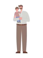 man and boy vector