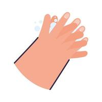 cute clean hands vector