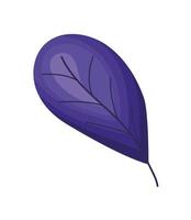 purple leaf icon vector