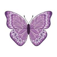 lindo diseño de mariposa vector