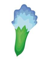 cute blue tulip vector