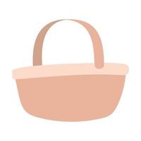 basket on a white background vector