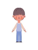 happy little boy vector