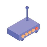wifi router on vector