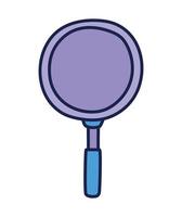 purple cooking pan vector