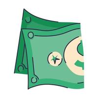 dollar in a white background vector