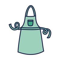 cooking green apron vector