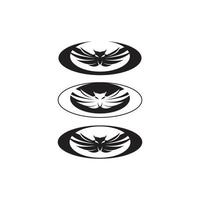 Falcon Wings Logo Template vector icon logo design app