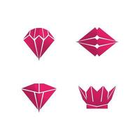 Diamond and Jewel design vector Logo Template symbol