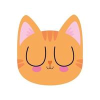 cute kitty on a white background vector