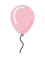 pink  balloon  over a white background vector