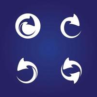 flechas vector ilustración icono logo plantilla diseño tecnología