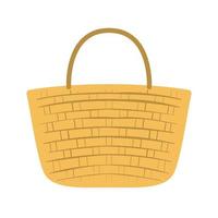 picnic basket with a white background vector