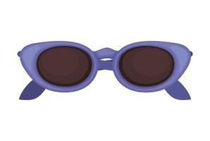 purple sunglasses icon vector