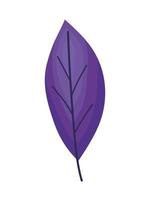 purple leaf design vector