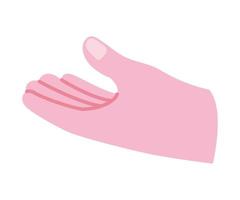 pink hand icon vector