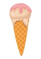 delicious ice cream vector