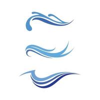 water AND WAVE   Logo Template vector illustration design