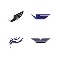 Falcon Wings Logo Template vector icon logo design app