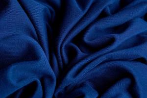 Fondo de textura de tela azul, abstracto, primer plano de la textura de la tela