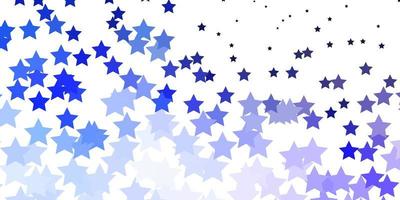 Light Purple vector background with colorful stars. Colorful illustration in abstract style with gradient stars. Design for your business promotion.