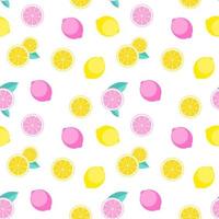 Abstract Lemon Seamless Pattern Background Vector Illustration