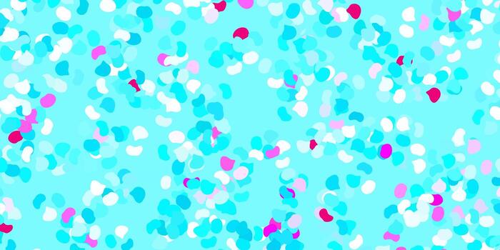 Light blue, red vector pattern with abstract shapes.